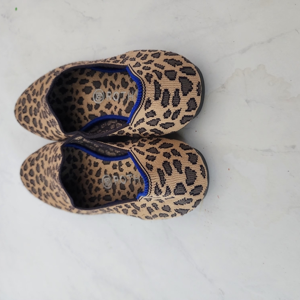Rothy's Brown and Black Leopard Print Loafers - Picture 2 of 12